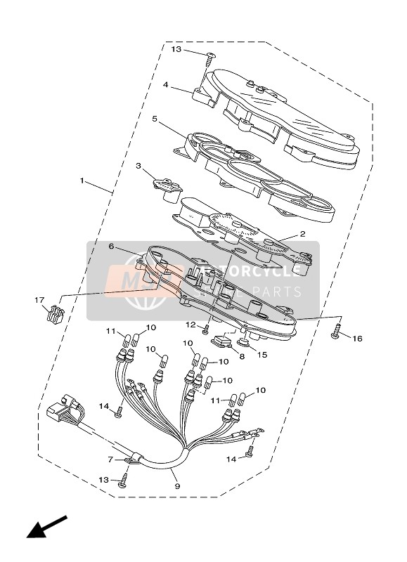 5SJ8353H0000, Gehause, Unter, Yamaha, 0